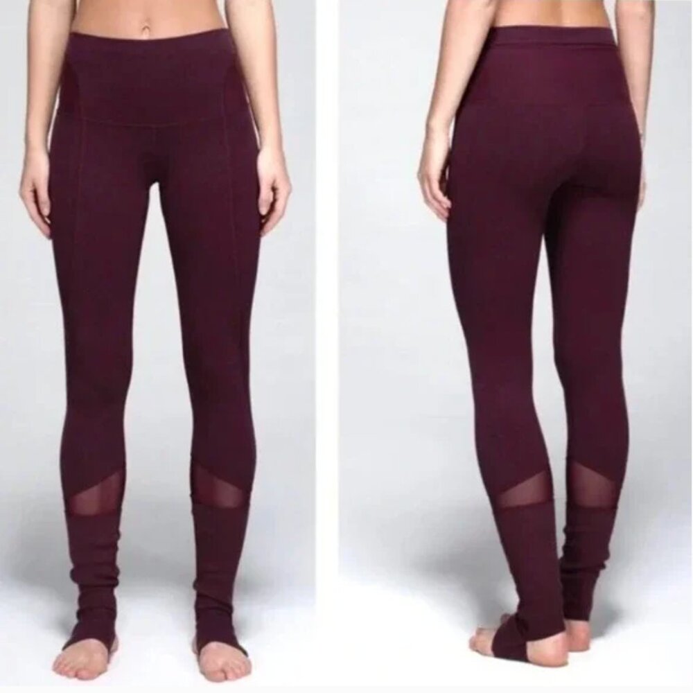 Lululemon Maroon Stirrup leggings